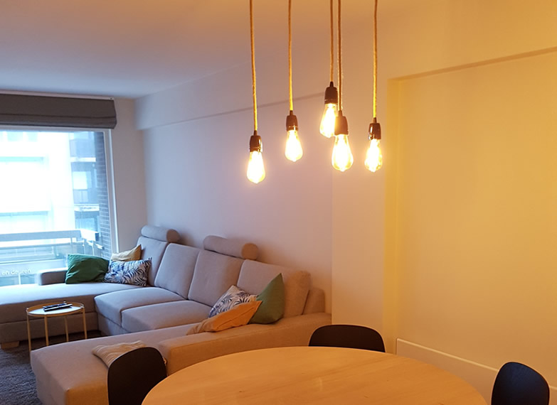 kijkappartement leefkamer na renovatie